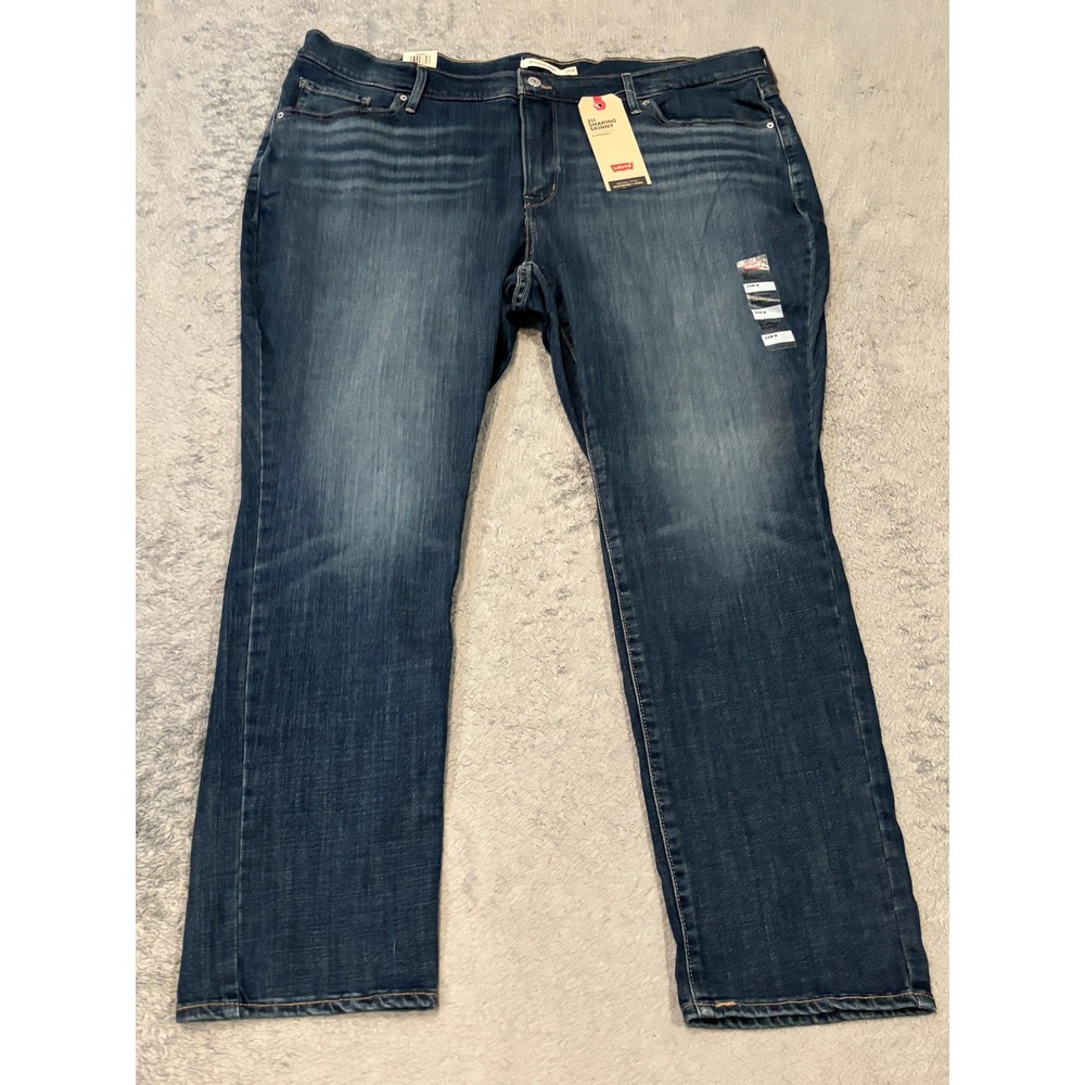 Levis 311 Shaping Skinny Jeans Womens 24W Blue Hypersoft Stretch Denim Plus Size